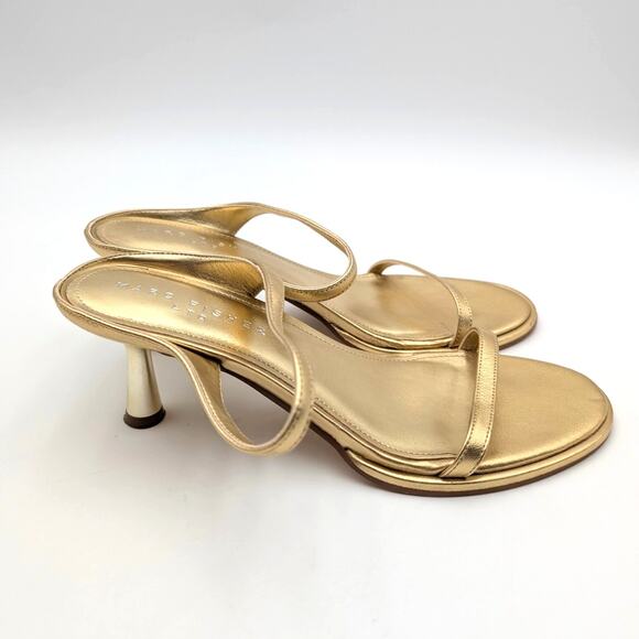 Marc Fisher LTD Alonde Slide Sandal Open Toe Women's Gold Size US9M EU39.5 - Picture 3 of 10